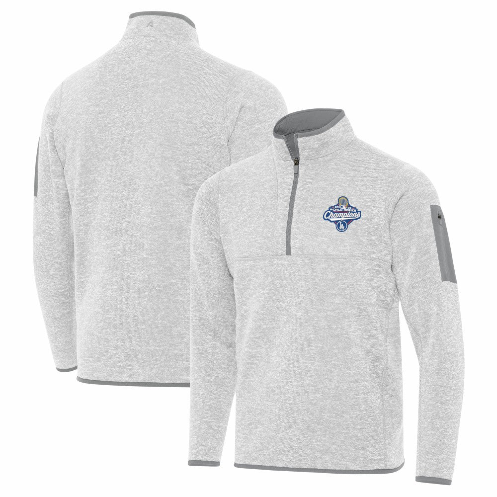 MLB Los Angeles Dodgers Antigua 2025 World Series Champions Fortune Quarter-Zip Jacket