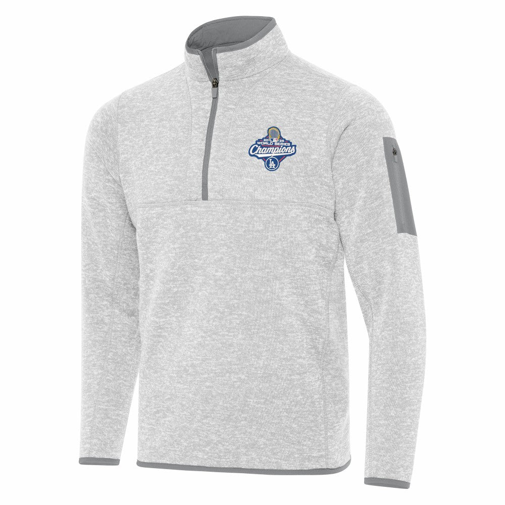 MLB Los Angeles Dodgers Antigua 2025 World Series Champions Fortune Quarter-Zip Jacket