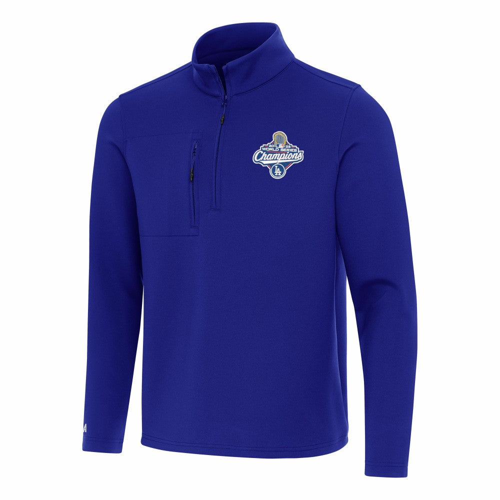 MLB Los Angeles Dodgers Antigua 2025 World Series Champions Insider Quarter-Zip Pullover