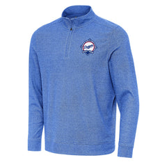 MLB Los Angeles Dodgers Antigua Back-to-Back World Series Champions Subtle Quarter-Zip Pullover