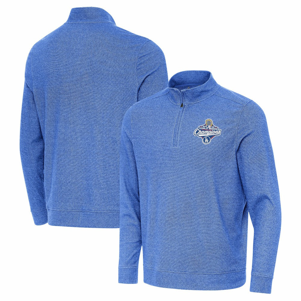 MLB Los Angeles Dodgers Antigua 2025 World Series Champions Subtle Quarter-Zip Sweatshirt