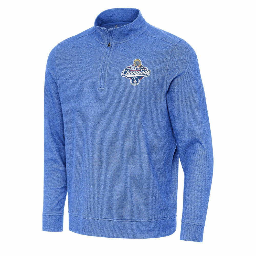 MLB Los Angeles Dodgers Antigua 2025 World Series Champions Subtle Quarter-Zip Sweatshirt