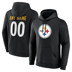 Big & Tall Team Authentic Custom Hoodie - Pittsburgh Steelers