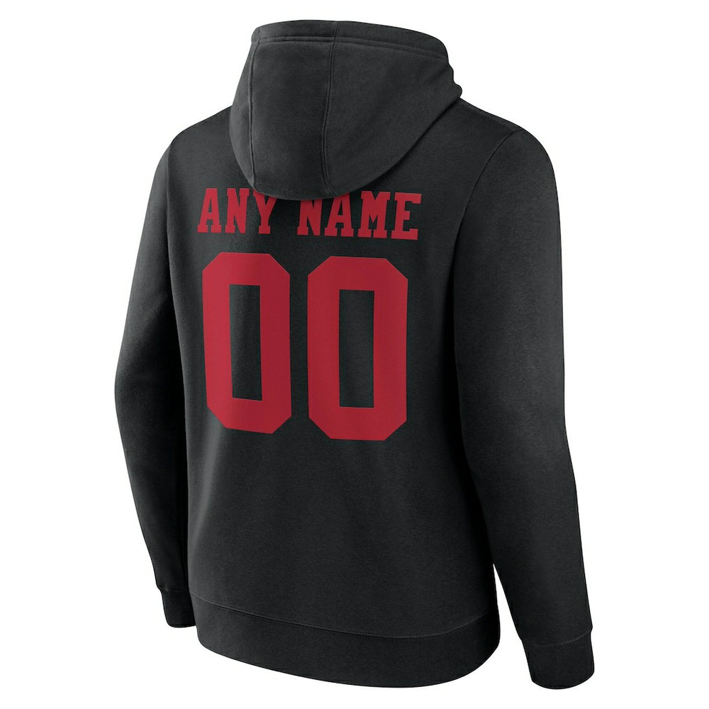 Big & Tall Team Authentic Custom Hoodie - San Francisco 49ers