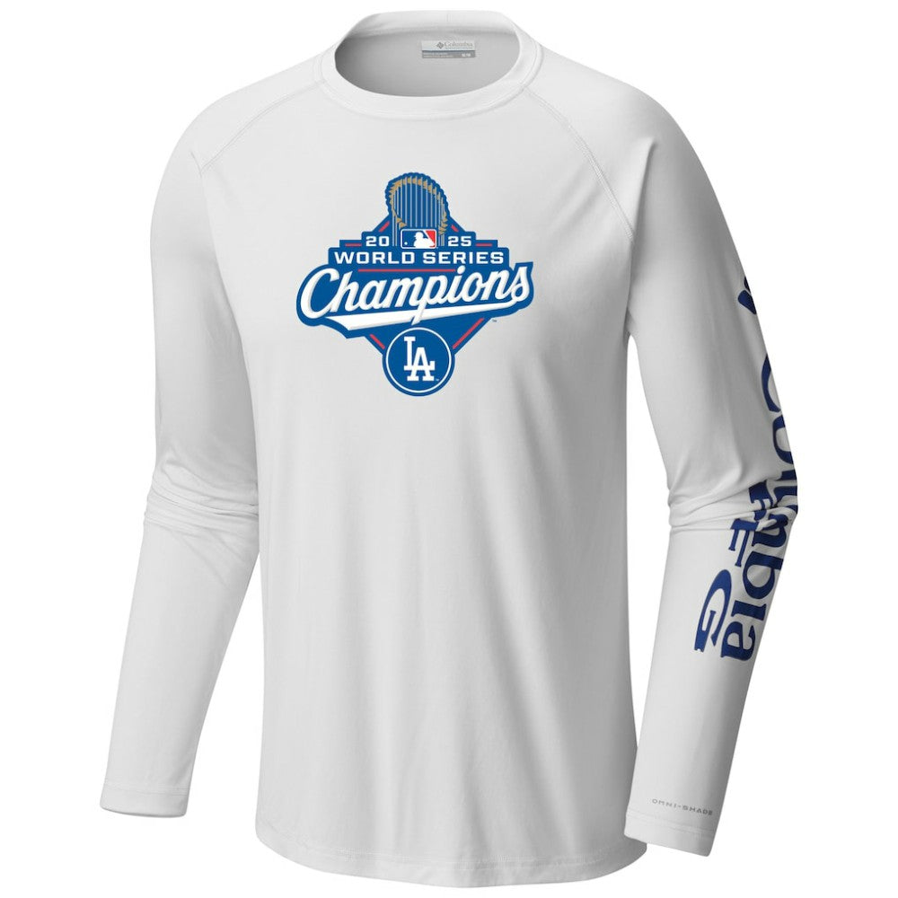 MLB Los Angeles Dodgers Columbia 2025 World Series Champions Terminal Tackle Long Sleeve T-Shirt