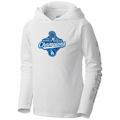 MLB Los Angeles Dodgers Columbia Youth 2025 World Series Champions Terminal Tackle Omni-Shade Hoodie