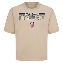 USWNT Levelwear Vanguard Luxe Signature T-Shirt -  Khaki