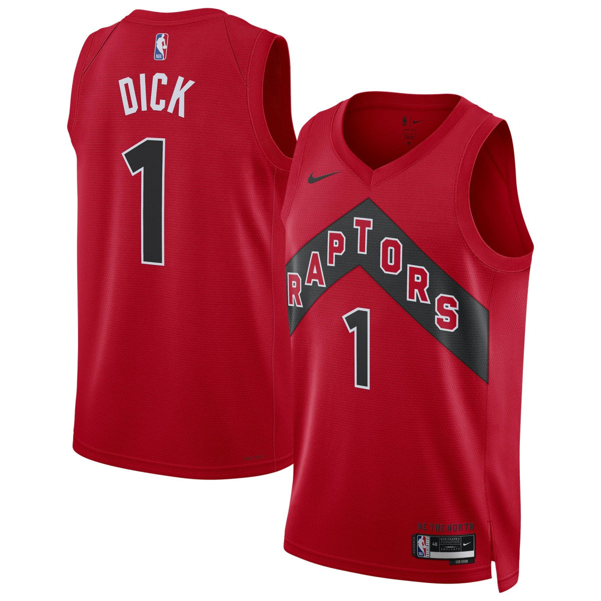 NBA Gradey Dick Toronto Raptors Unisex Swingman Player Jersey