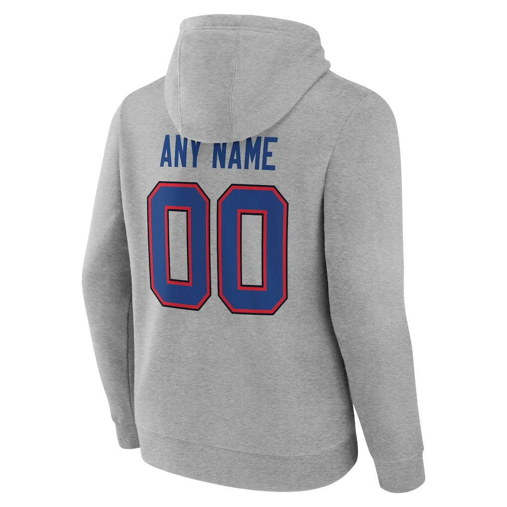 Big & Tall Team Authentic Custom Hoodie - Buffalo Bills