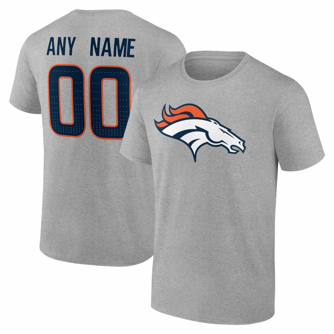 Big & Tall Team Authentic Custom T-Shirt - Denver Broncos