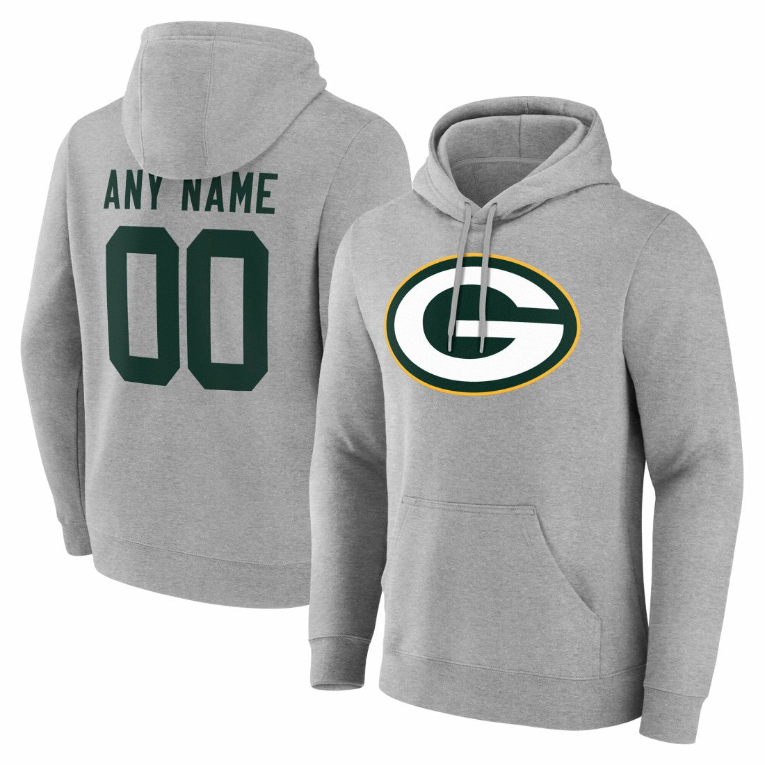 Big & Tall Team Authentic Custom Hoodie - Green Bay Packers