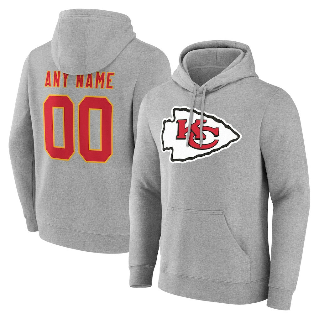 Big & Tall Team Authentic Custom Hoodie - Kansas City Chiefs