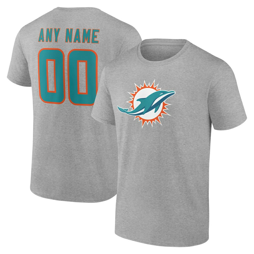 Big & Tall Team Authentic Custom T-Shirt - Miami Dolphins