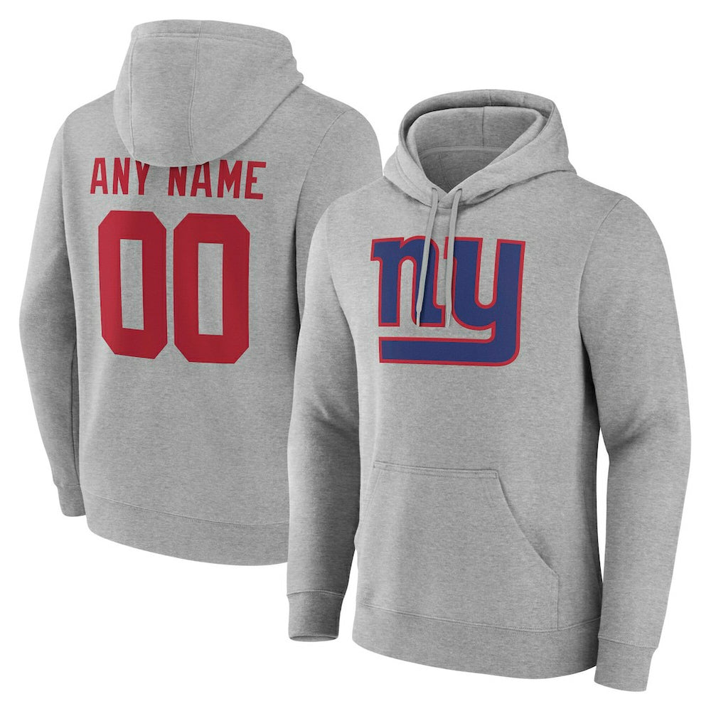 Big & Tall Team Authentic Custom Hoodie - New York Giants