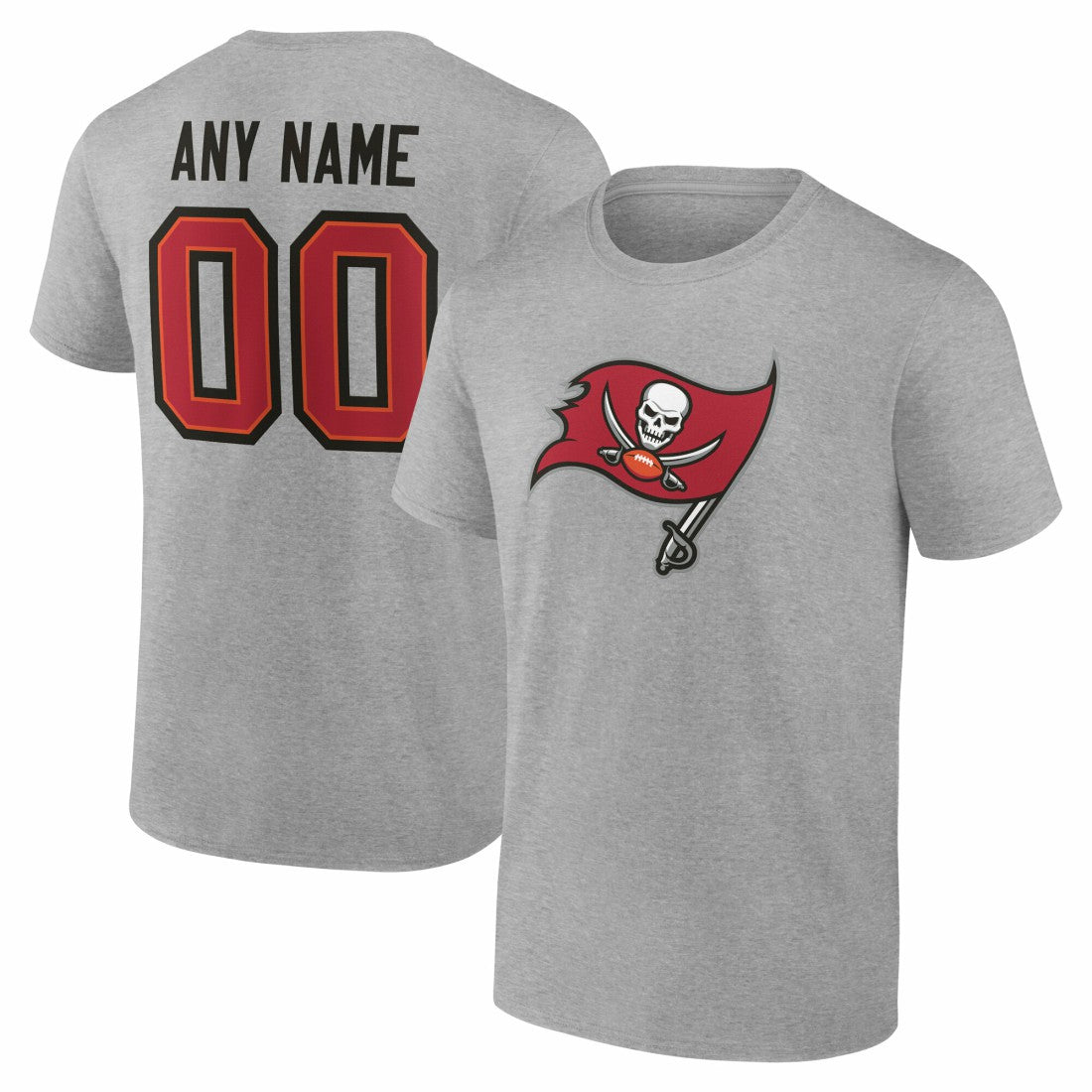 Big & Tall Team Authentic Custom T-Shirt - Tampa Bay Buccaneers