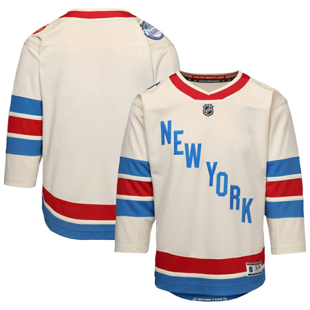 NHL White New York Rangers Outerstuff Youth 2026 NHL Winter Classic Premier Jersey