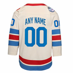 NHL White New York Rangers Outerstuff Youth 2026 NHL Winter Classic Premier Custom Jersey