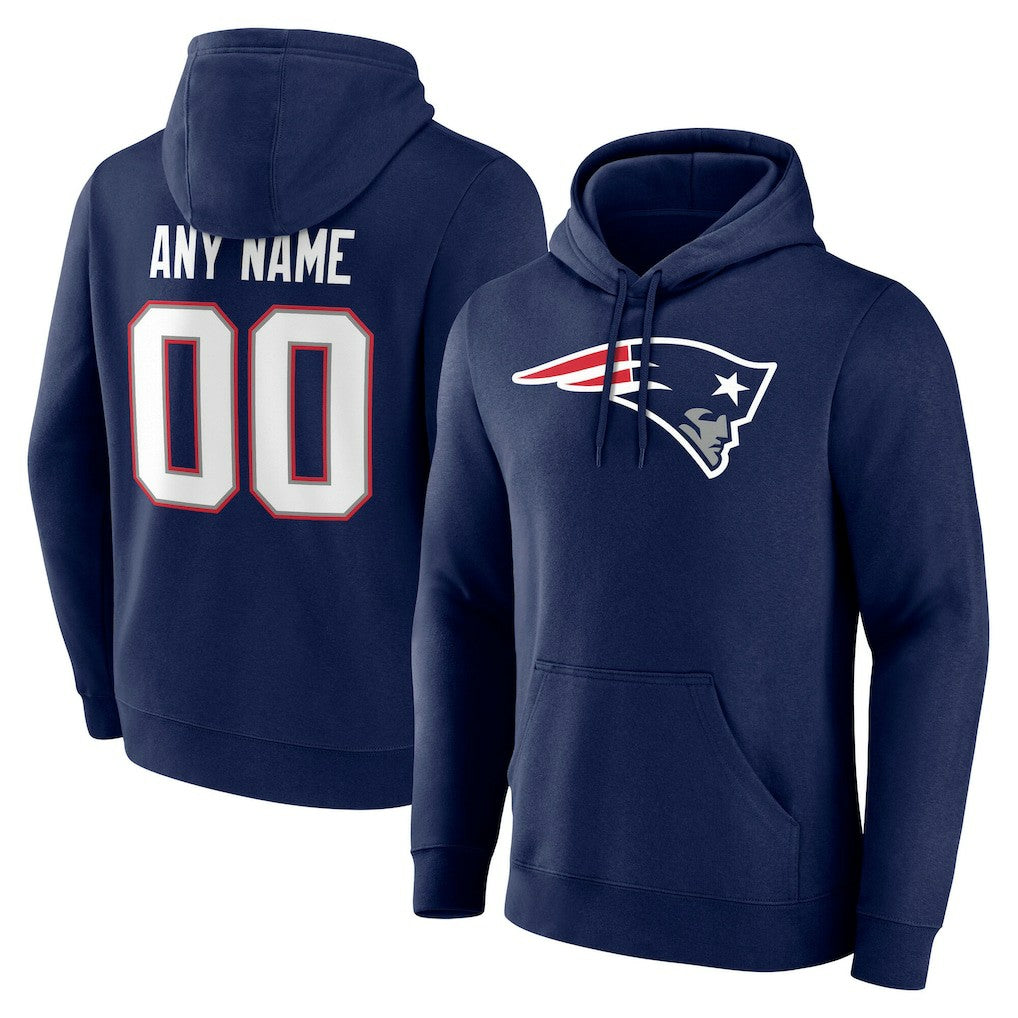 Big & Tall Team Authentic Custom Hoodie - New England Patriots