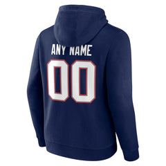 Big & Tall Team Authentic Custom Hoodie - New England Patriots