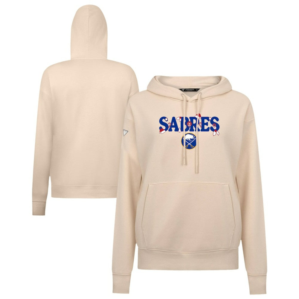 NHL Khaki Buffalo Sabres Levelwear Women's Festive Holiday Adorn Hoodie