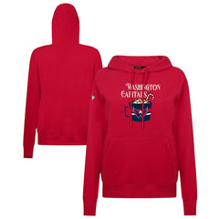 NHL Red Washington Capitals Levelwear Women's Mellow Holiday Adorn Hoodie