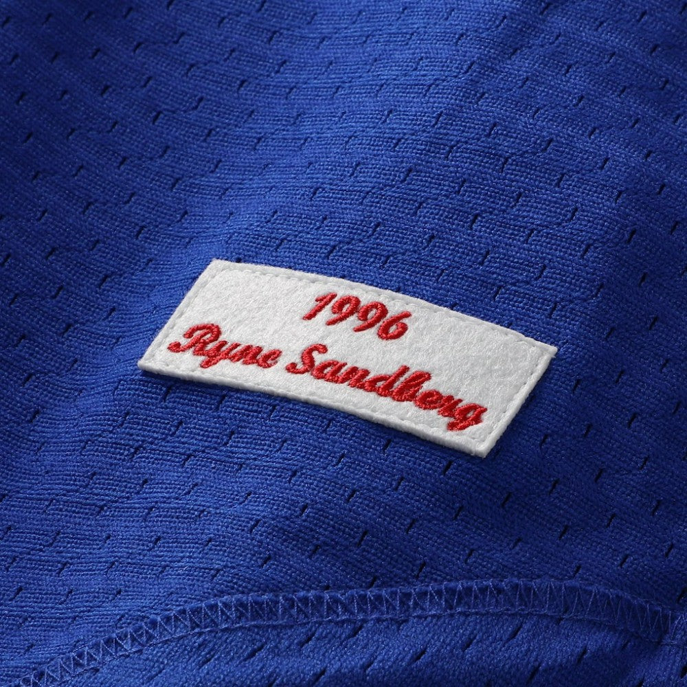 MLB Ryne Sandberg Chicago Cubs Mitchell & Ness Cooperstown Collection 1996 Mesh Batting Practice Button-Up Jersey