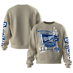 MLB Los Angeles Dodgers Fanatics Women's 2025 World Series Champions Pennant Spirit Jersey Fleece Sweatshirt