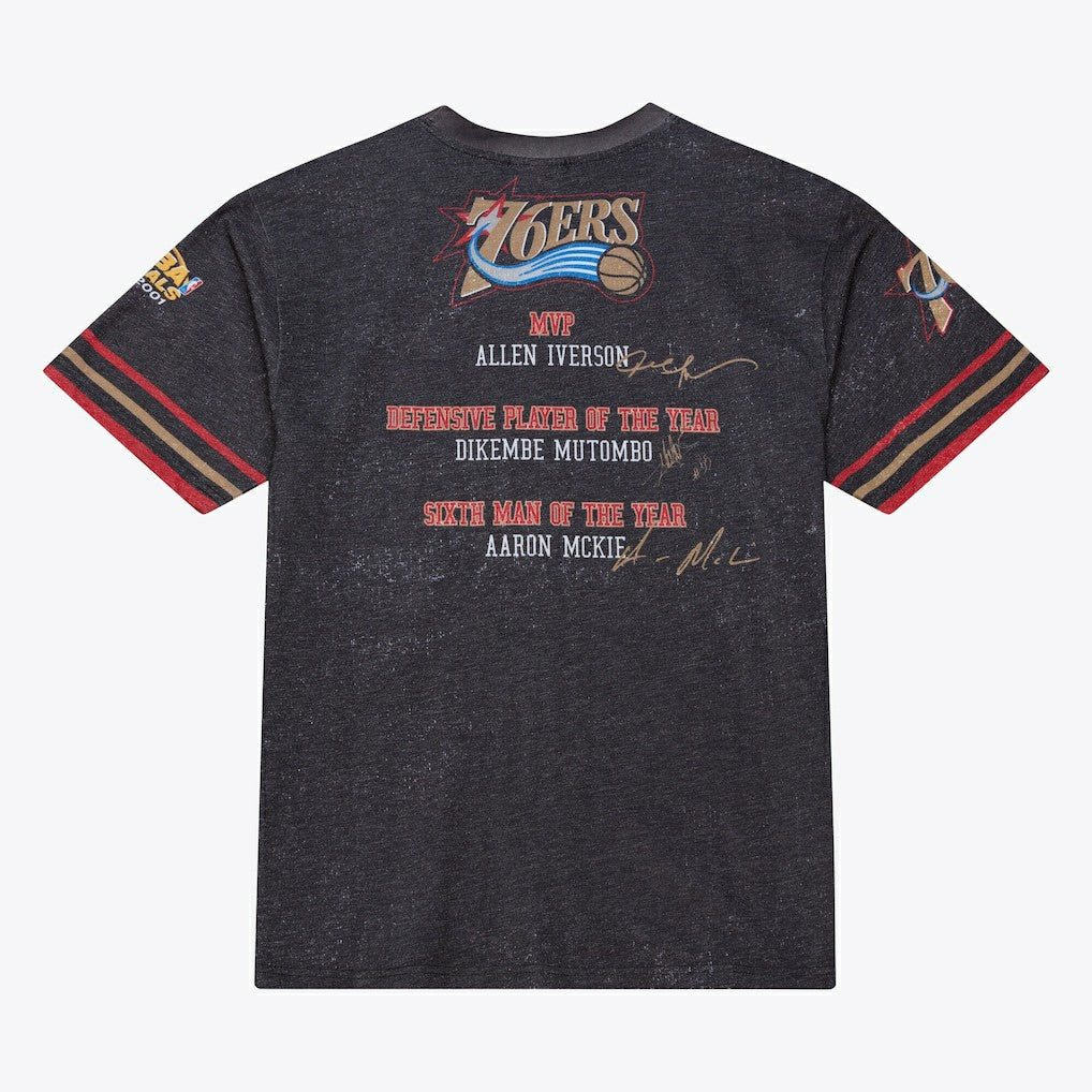 NBA Philadelphia 76ers Hardwood Classics Originals Collection 2000-2001 Team Roster T-Shirt