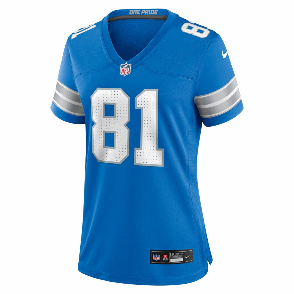 Calvin Johnson  Women's Team Retired Game Jersey - Detroit Lions
