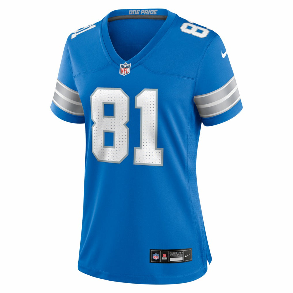 Calvin Johnson  Women's Team Retired Game Jersey - Detroit Lions