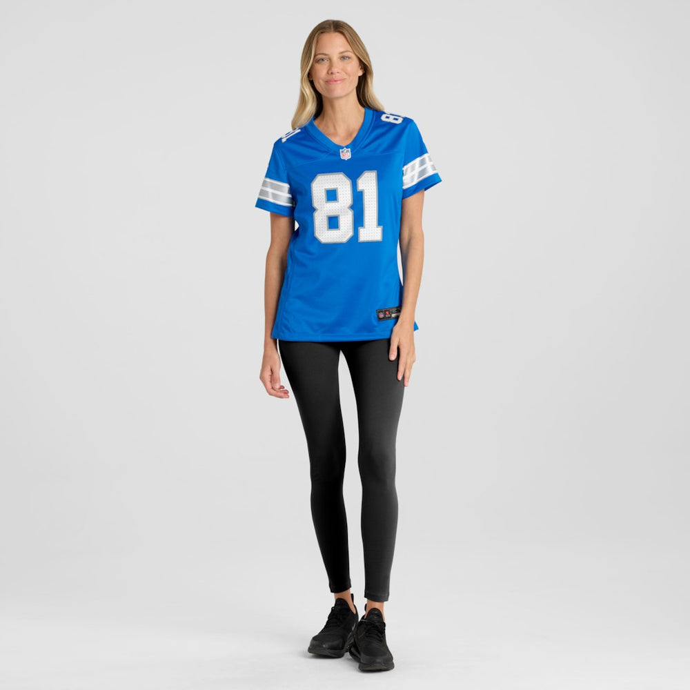 Calvin Johnson  Women's Team Retired Game Jersey - Detroit Lions