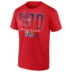 NHL Red Alexander Ovechkin Washington Capitals 900th Career Goal T-Shirt