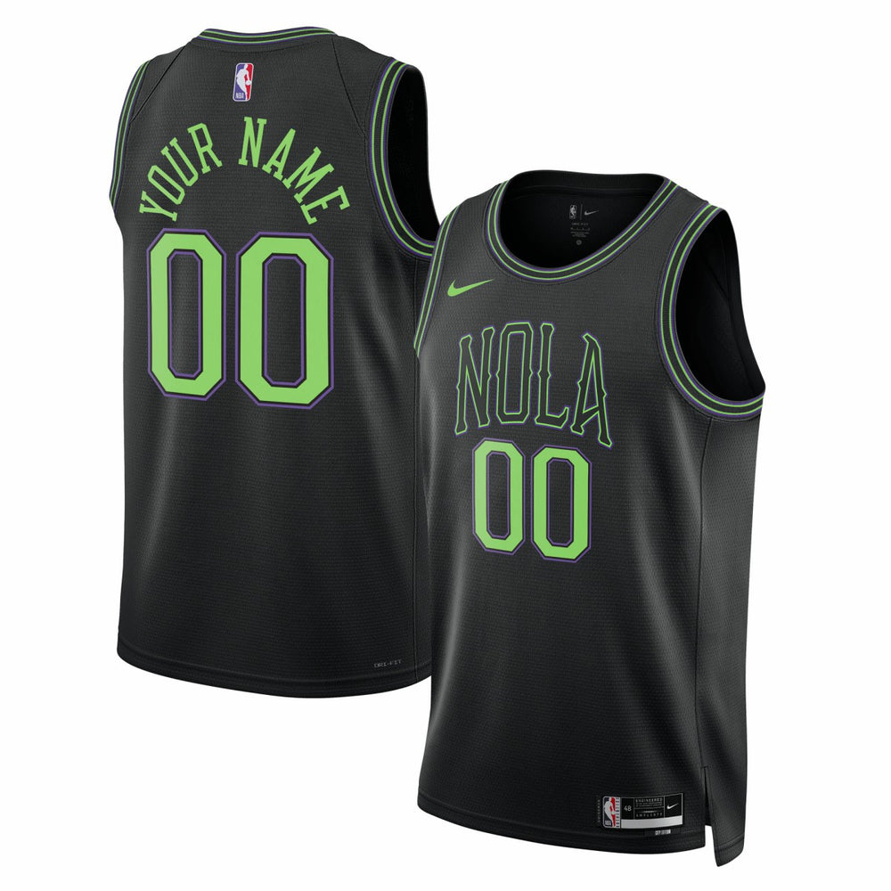 NBA New Orleans Pelicans Unisex 2025/26 City Edition Swingman Custom Jersey