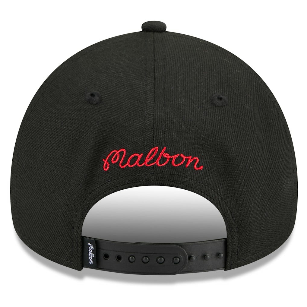 NBA Chicago Bulls x Malbon Golf Unisex 9FORTY A-Frame Adjustable Hat
