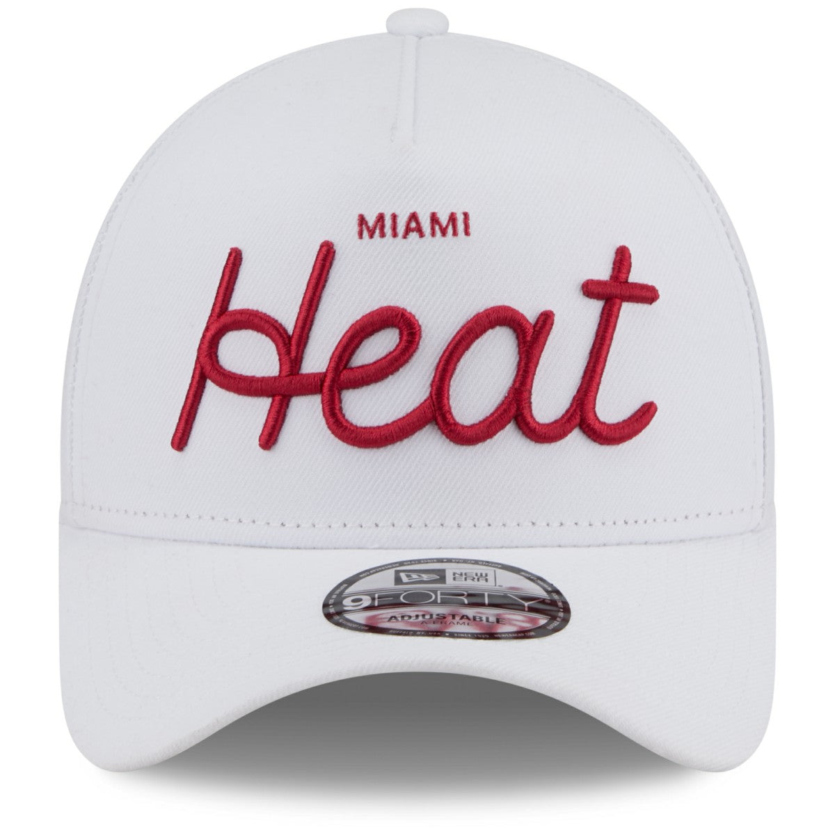 NBA Miami Heat x Malbon Golf Unisex 9FORTY A-Frame Adjustable Hat
