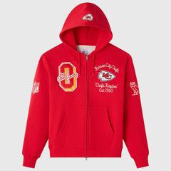OVO x NFL Unisex Full-Zip Waffle-Lined Hoodie - Kansas City Chiefs