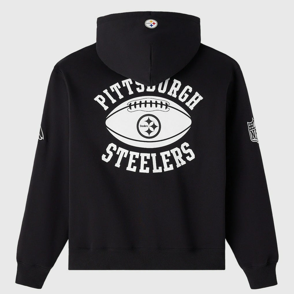 OVO x NFL Unisex Full-Zip Waffle-Lined Hoodie - Pittsburgh Steelers