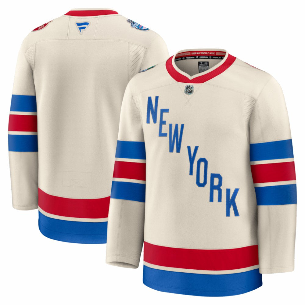 NHL Beige New York Rangers Fanatics 2026 NHL Winter Classic Premium Jersey