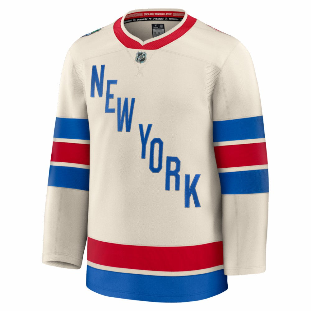 NHL Beige New York Rangers Fanatics 2026 NHL Winter Classic Premium Jersey