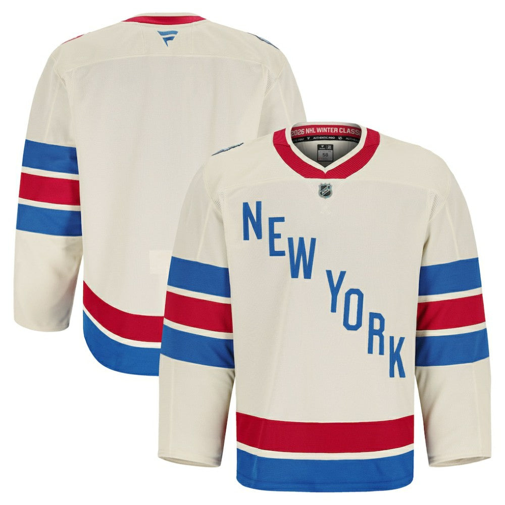 NHL Beige New York Rangers Fanatics 2026 NHL Winter Classic Authentic Pro Jersey