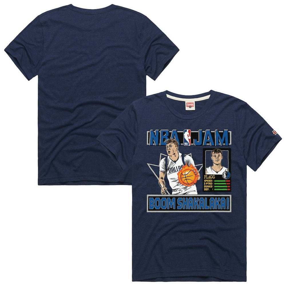 NBA Cooper Flagg Dallas Mavericks Homage Unisex NBA Jam Tri-Blend T-Shirt sale