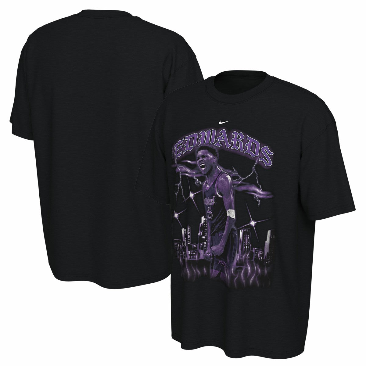 NBA Anthony Edwards Minnesota Timberwolves Unisex 2025/26 City Edition Player Graphic T-Shirt