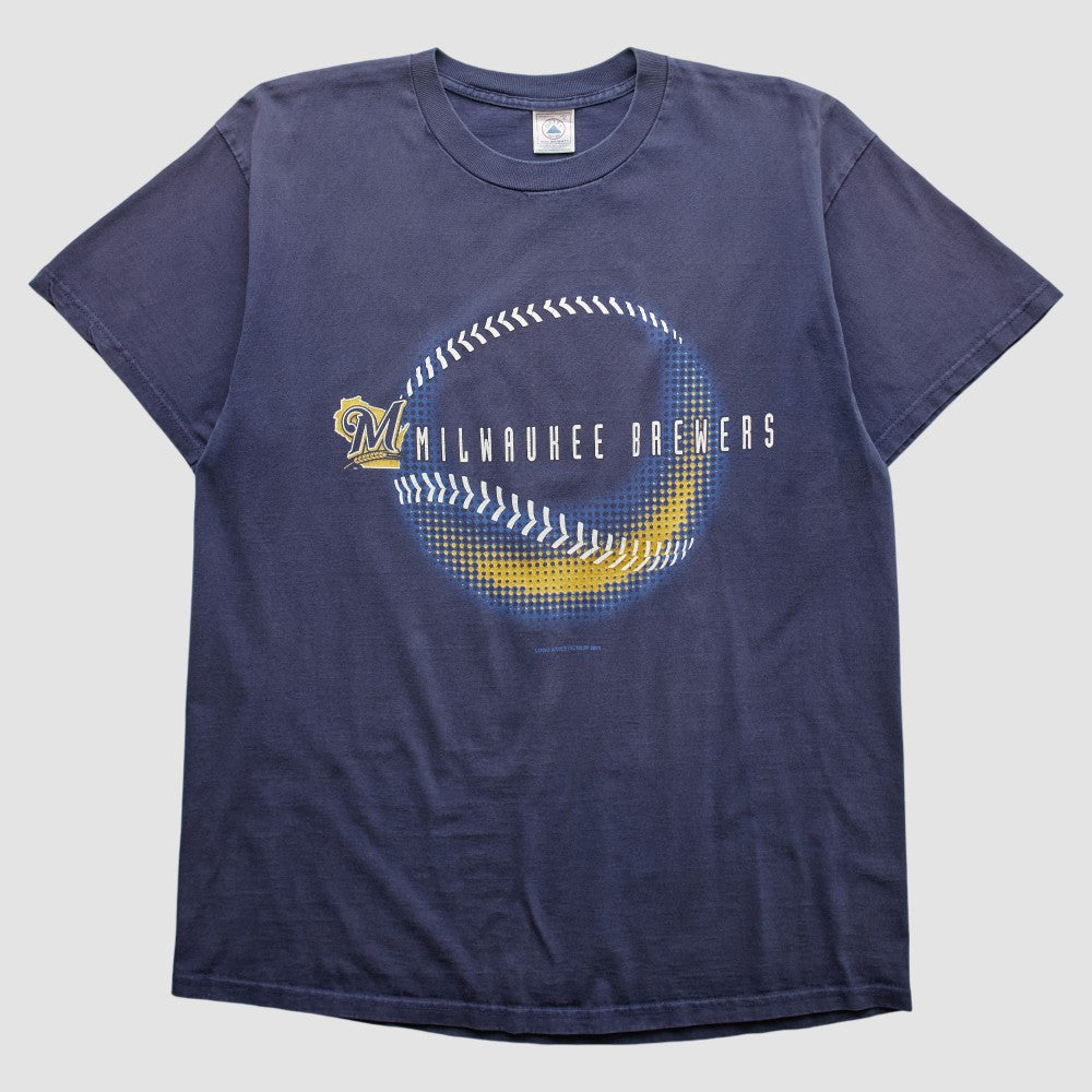 MLB Milwaukee Brewers Logo Athletic 2001 T-shirt