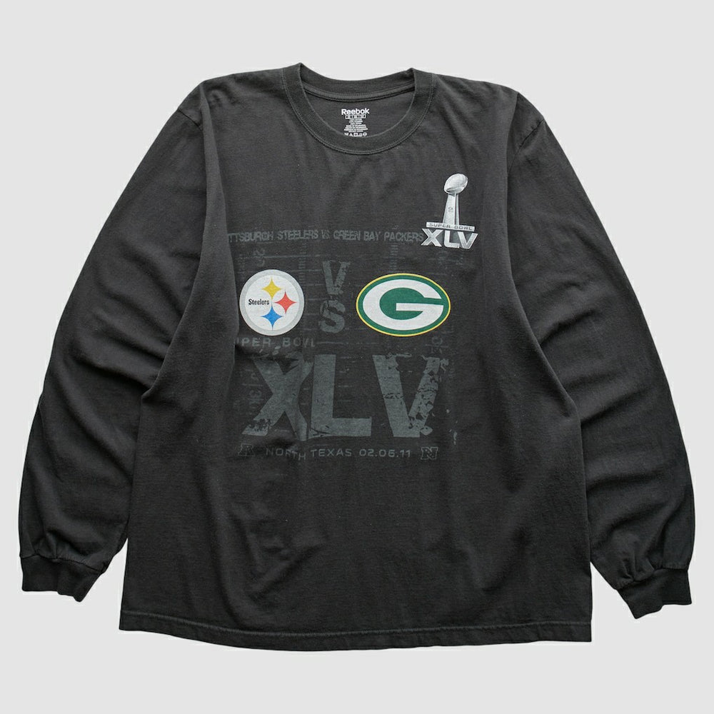 Superbowl XLV Reebok 2011 Long Sleeve T-shirt - Pittsburgh Steelers