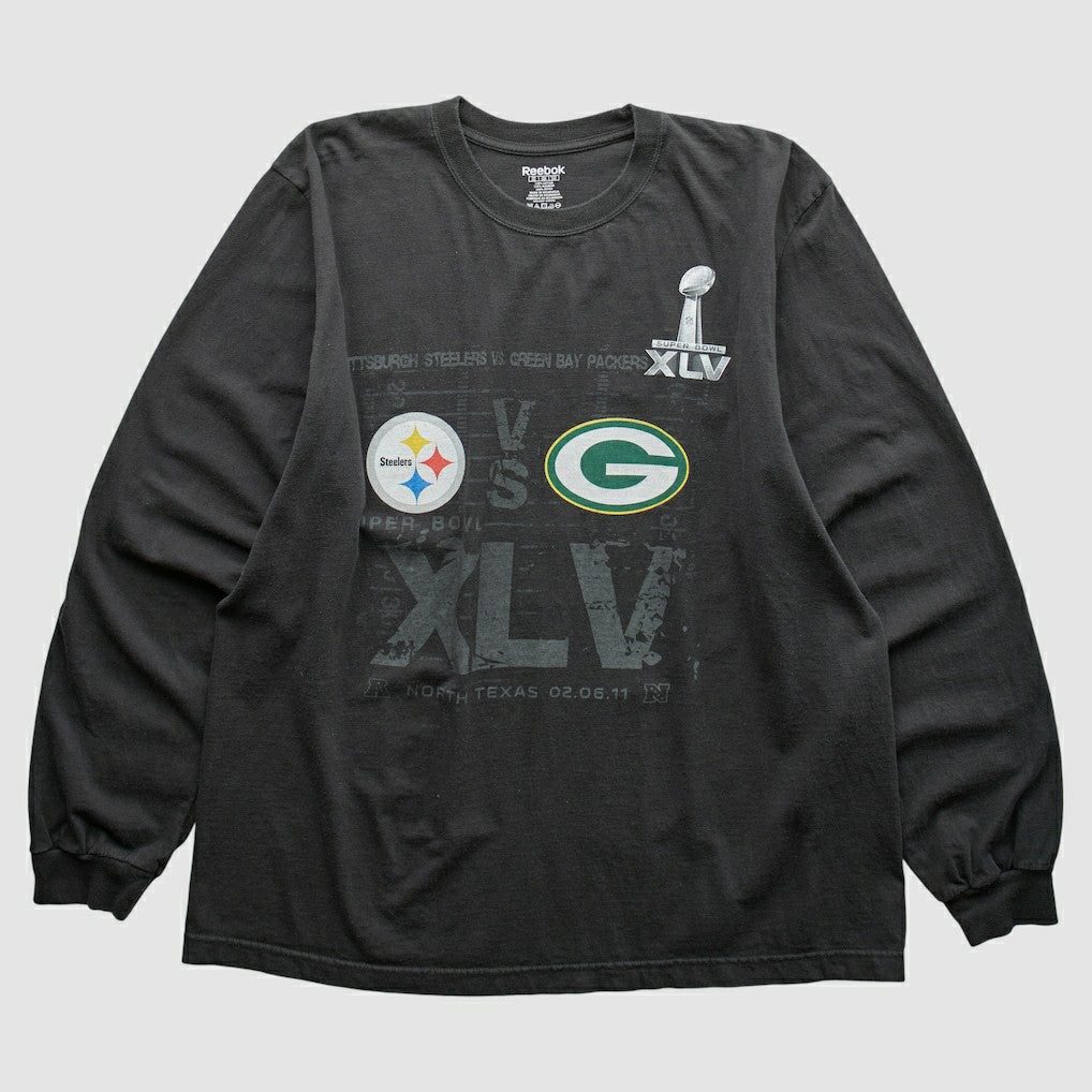 Superbowl XLV Reebok 2011 Long Sleeve T-shirt - Pittsburgh Steelers