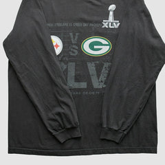 Superbowl XLV Reebok 2011 Long Sleeve T-shirt - Pittsburgh Steelers