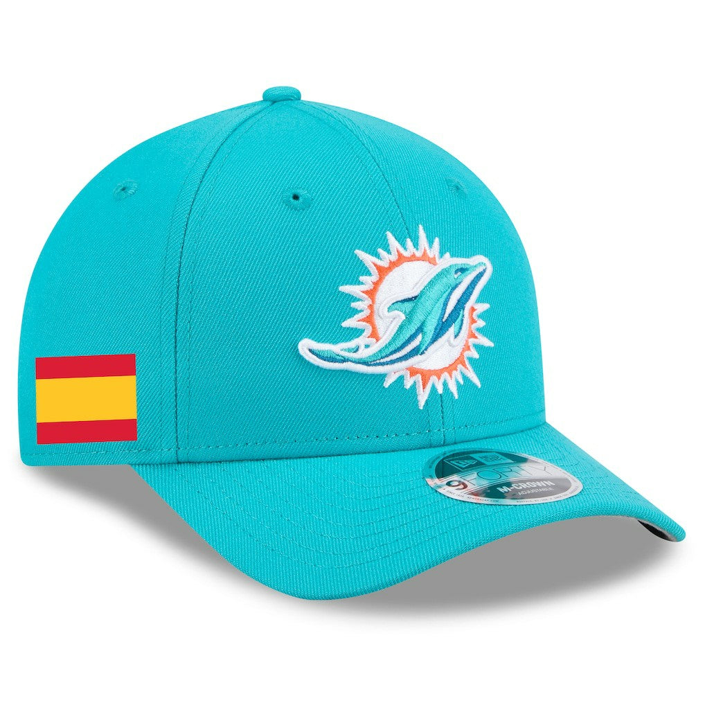 Spain Side Patch 9FORTY M-Crown Adjustable Hat - Miami Dolphins