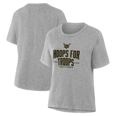 NBA Charlotte Hornets Women's Hoops For Troops T-Shirt