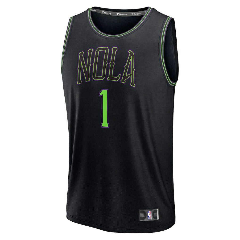 NBA Zion Williamson New Orleans Pelicans 2025/26 City Edition Fast Break Jersey