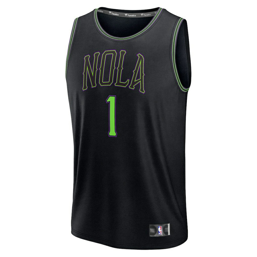 NBA Zion Williamson New Orleans Pelicans 2025/26 City Edition Fast Break Jersey